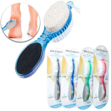 wileqep 4 In 1 Foot Care Stone Callus Brush Pumice Scrubber Pedicure Exfoliate Remover