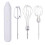 Mini Hand Mixer, USB Rechargeable, Compatible with Kitchen Tools, 3 Stainless Whisks, for Baking, Cake, Egg White, Dough 2