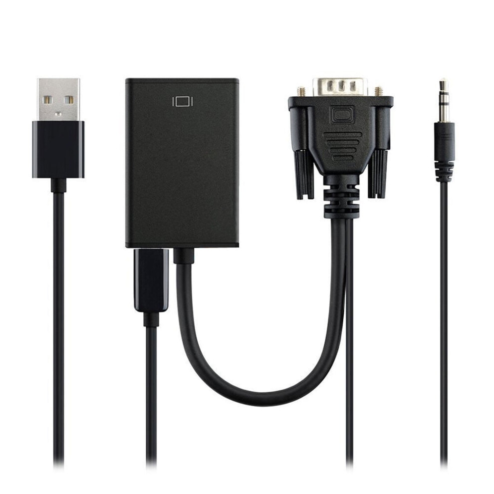 Kiplyki Wholesale Vga Male To Hdmi Output 1080P Hd+ Audio Tv Av Hdtv Video Cable Converter Adapter 9389440630000