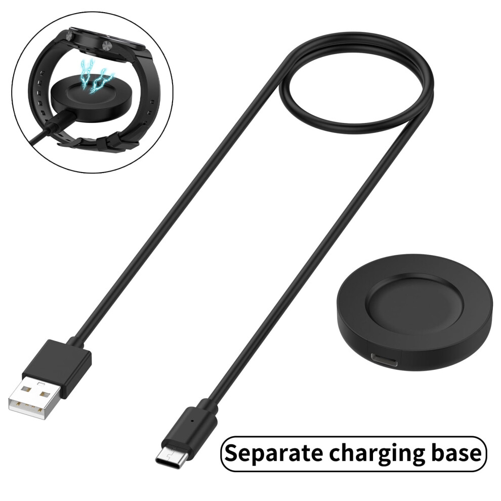 Susuchens Watch Charging Cable Fast Charging Anti-Interference Charge Cord Split Type Charging Base Smartwatch Charger Adapter For Mi Watch S1 Black 9389440630918