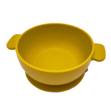 New Innovative Children Tableware Baby Silicone Complementary Food Double Ear Bowl Soup Bowl Steamed Egg Dining Tableware