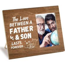 Wooden Photo Frame 4x6" Compatible with Vintage Wall Mount, Standing Tabletop Display for Thanksgiving