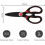 Stainless Steel Kitchen Shears with Soft Silicone Grip, Multi-Purpose Kitchen Scissors, Black 7