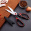 Stainless Steel Kitchen Shears with Soft Silicone Grip, Multi-Purpose Kitchen Scissors, Black 5