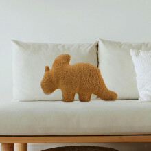 TUMALL Dino Chicken Nugget Pillow Comfortable Decorative Dinosaur Throw Pillow for-Triceratops