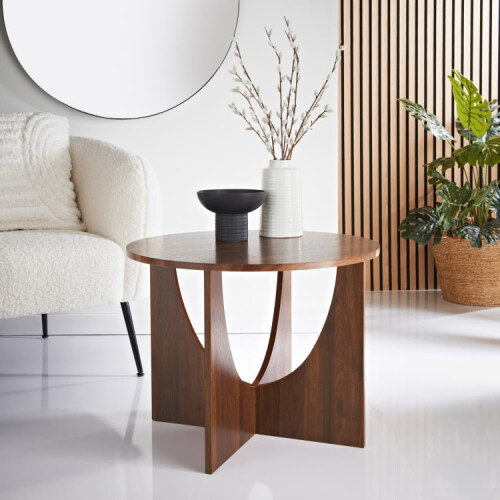 Home Walnut Effect Side Table style to your home 2