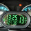Shkalacar car digital thermometer clock, car digital temperature indicator panel clock, DC 12V 1