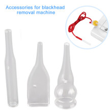 3PCS Glass Blackhead Removal Face Cleanser Vacuum Pipelines for Skin Care