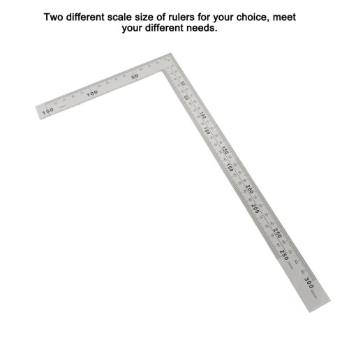 Precision 300x150mm Stainless Steel Right Angle Ruler Square Tool #01 2