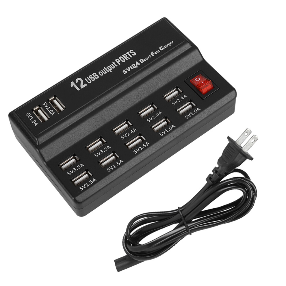 Rapid Charger Usb Fast Charging Station Featuring Auto Detect Technology Multi Ports Charging Station Organizer Universal Compatibility Worldwide 9138057066203