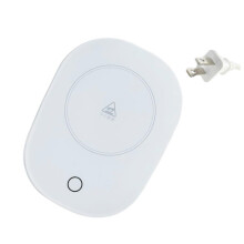 USB Coffee Cup Warmer with Waterproof Glass Plate, USB Powered Beverage Heater for Desk Office