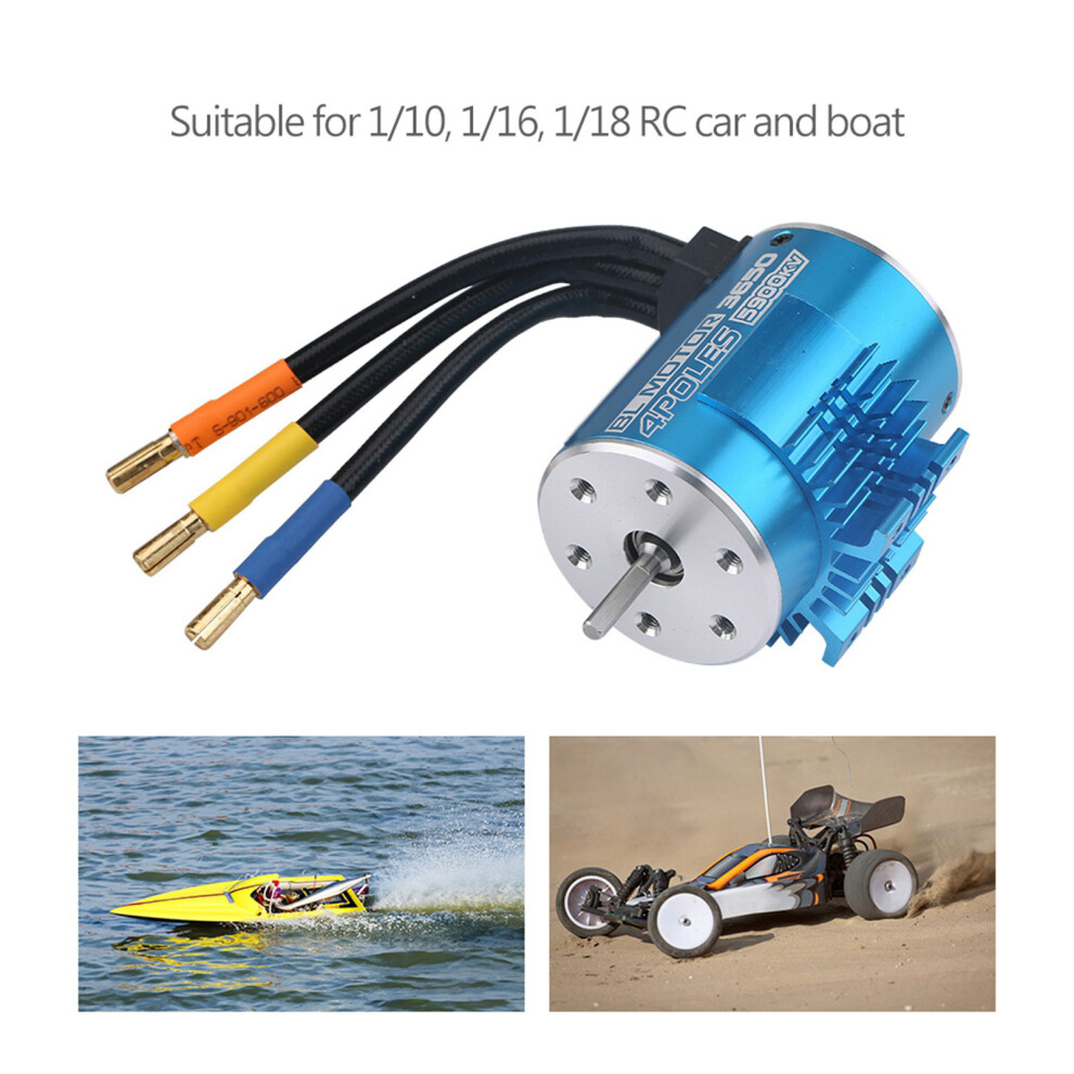 High-Speed Surpass 3650 5900Kv Brushless Motor For Rc Car And Boat 3121382776745