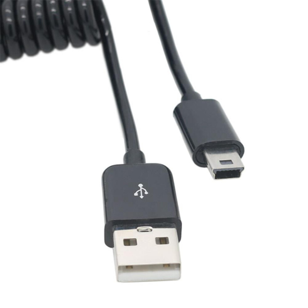 3M Spring Coiled Usb 2.0 Male To Mini Usb Data Sync Charger Cable 9389440323902
