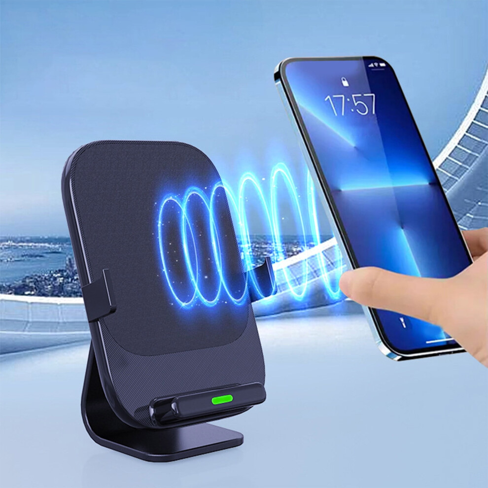 Wireless Charger Stand, Detachable 15W Vertical Wireless Charging Suitable For Mobile Phones That Support Wireless Charging 9389440323988
