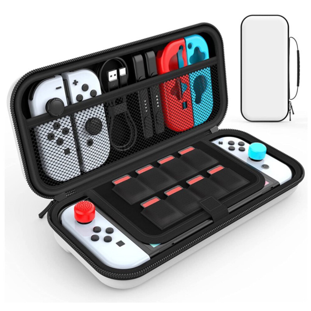 Susuchens Storage Bag Hard Shell Scratch-Resistant Thcikened Shock-Proof Stylish Durable Secure Case For Switch Oled Black 9389440226913