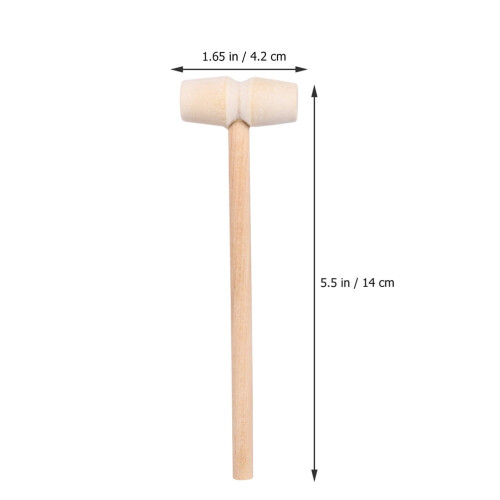 40pcs Creative Crab Mallets Mini Hammers Portable Crab Hammers (Log color) 1