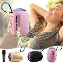 Jacenvly Karaoke Speaker with Microphone Wireless Bluetooth Speaker Graduation Decorations Class Travel Essentials for Women Pink
