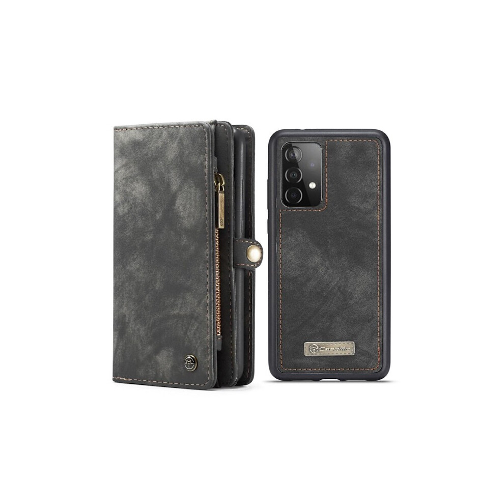 Caseme Compatible With Samsung Galaxy A52 / A52s Retro Wallet Case - Gray 9389440370609