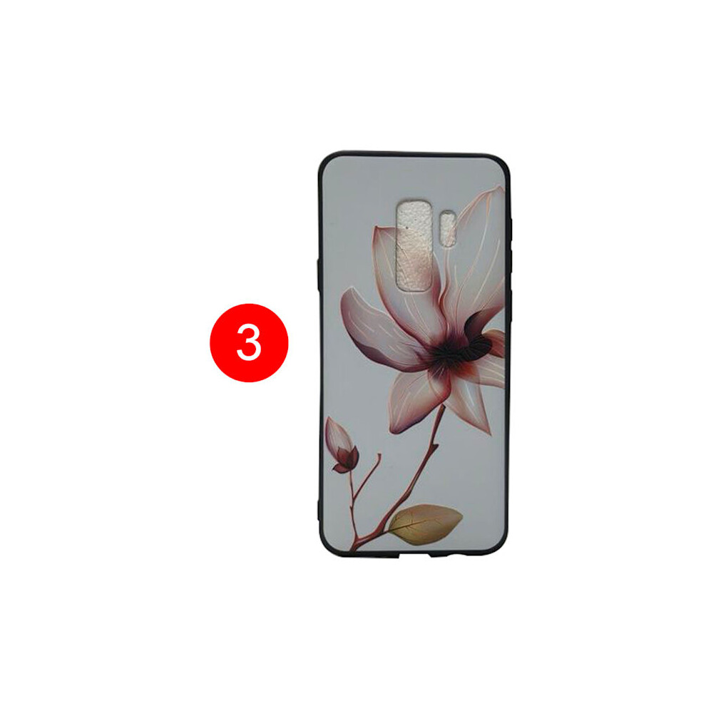 Leman Case With Flower Motif For Compatible With Samsung Galaxy S9 Plus 3 9389440370920