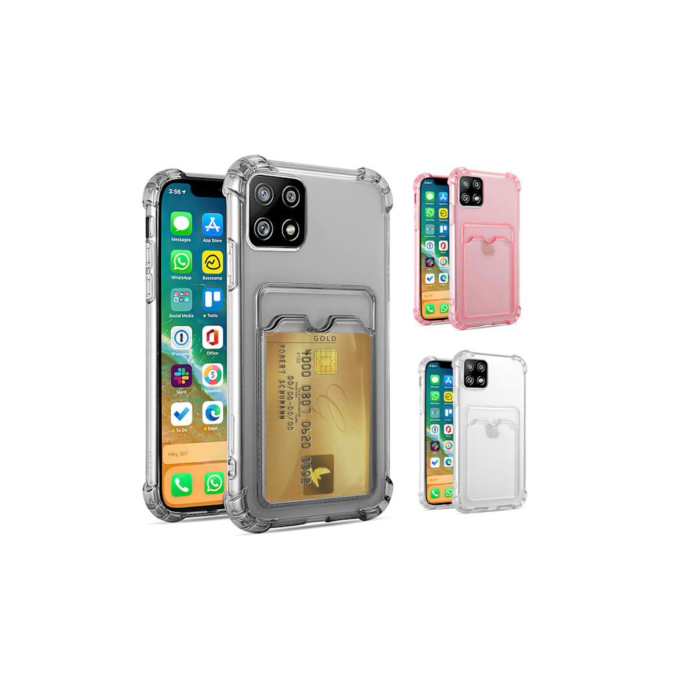 Compatible With Samsung Galaxy A22 5G - Case / Protection / Card Slot Pink 9389440370739