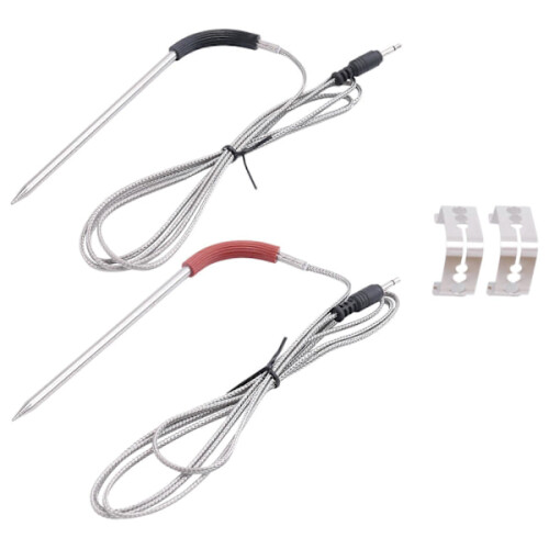 2-pack Replacement Meat Probe for Weber Grill and Smoker, Temperature Probe with Probe Clip Accessories