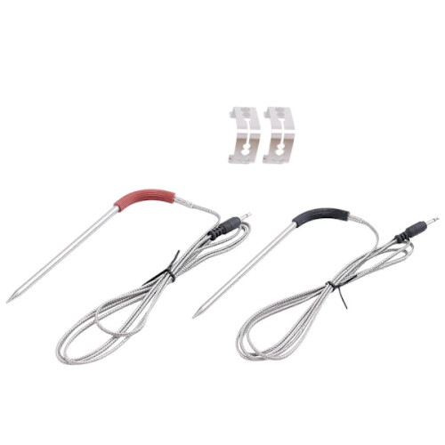 2-pack Replacement Meat Probe for Weber Grill and Smoker, Temperature Probe with Probe Clip Accessories 1