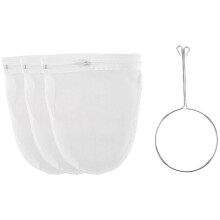 Ultra Fine Mesh Strainer Bag with Zipper,Strainers Reinforced Frame and Sturdy Handle,Nut Milk Bags S