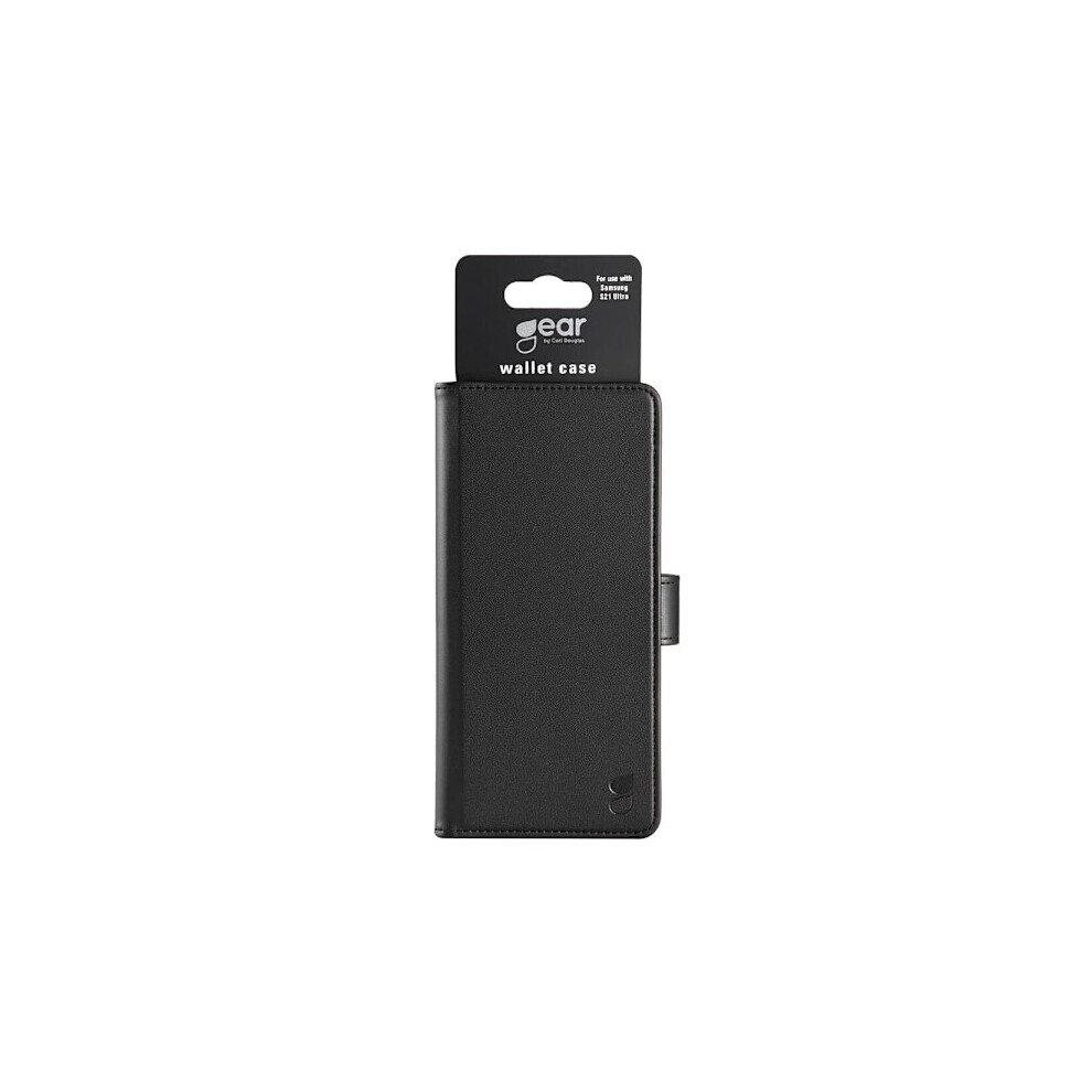 Gear Wallet Case Compatible With Samsung Galaxy S21 Ultra Black 9389440370548