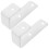 6 Pcs Rubber Coated Hook Ladder Accessories for Frame Screw White Iron 4