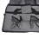 Folding Wagon Lining Cloth Bag Trolley Cart Inner Bag Replacement Storage Bag, Grey 8