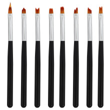 8pcs Nail Art Brush Nail Painting Brush Set Poly DIY Drawing Pen