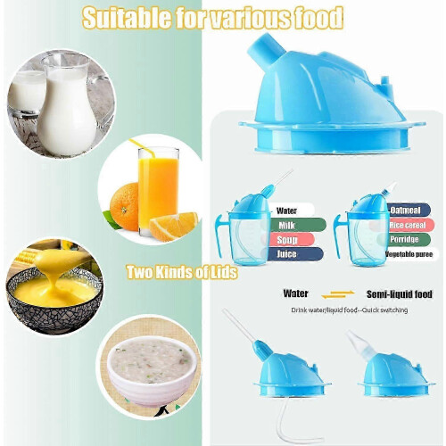 2026 Latest Model Drinking Cup for Adults with Disabilities, Convalescent Spill-Proof Feeding Cup 2