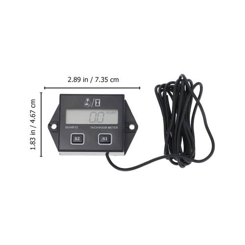 1pc Small Engine Tachometer Meter Inductive Tachometer for Gasoline Engine 2