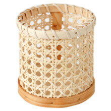 2pcs Rattan Chopsticks Handmade Storage Basket for Spoons Brush Holder Pens Organization Vase Home Office Kitchen Decor