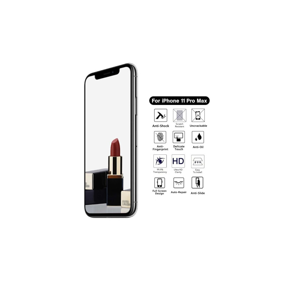 Compatible With Iphone 11 Pro Max Full Coverage Mirror Hd Screen Protector Transparent 9389440466678