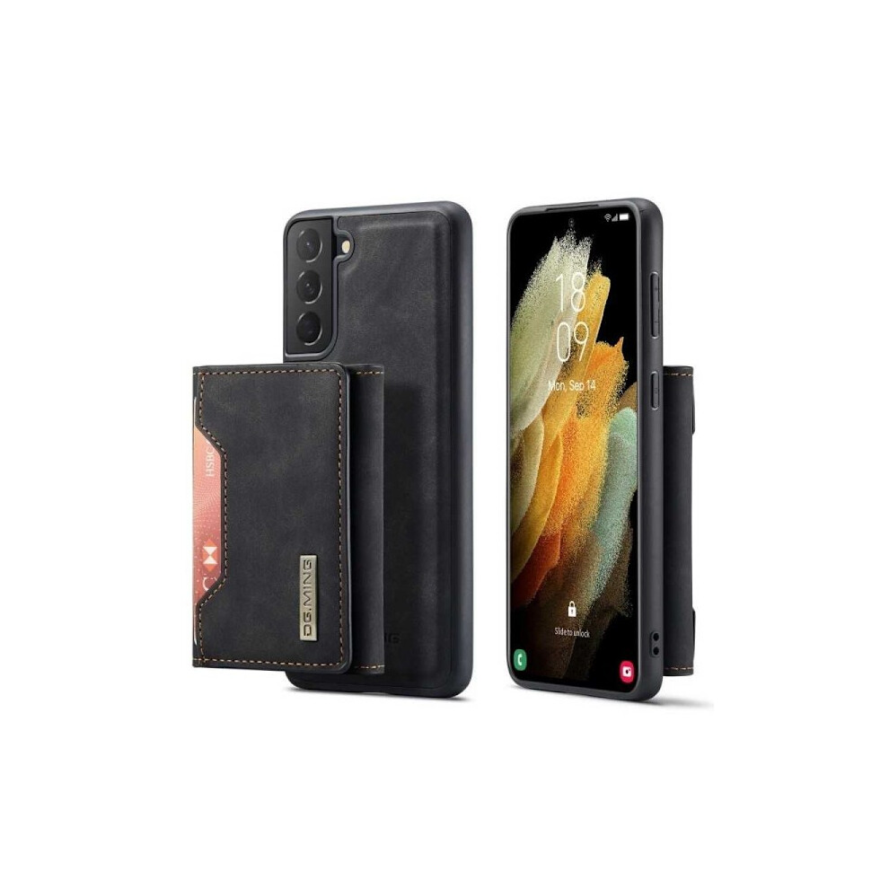 8-Compartment Compatible With Samsung S21 Fe Shockproof Case With Magnetic Card Holder Dg.ming Detach Black 9389440466708