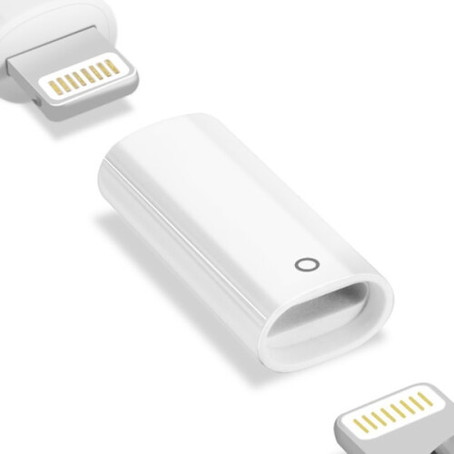Compatible with Apple Pencil Lightning Charging Adapter White