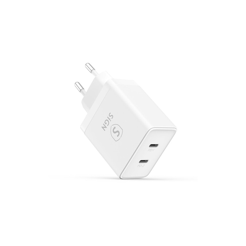 Sign Dual Usb-C Pd Charger 40W - White 9389440467217