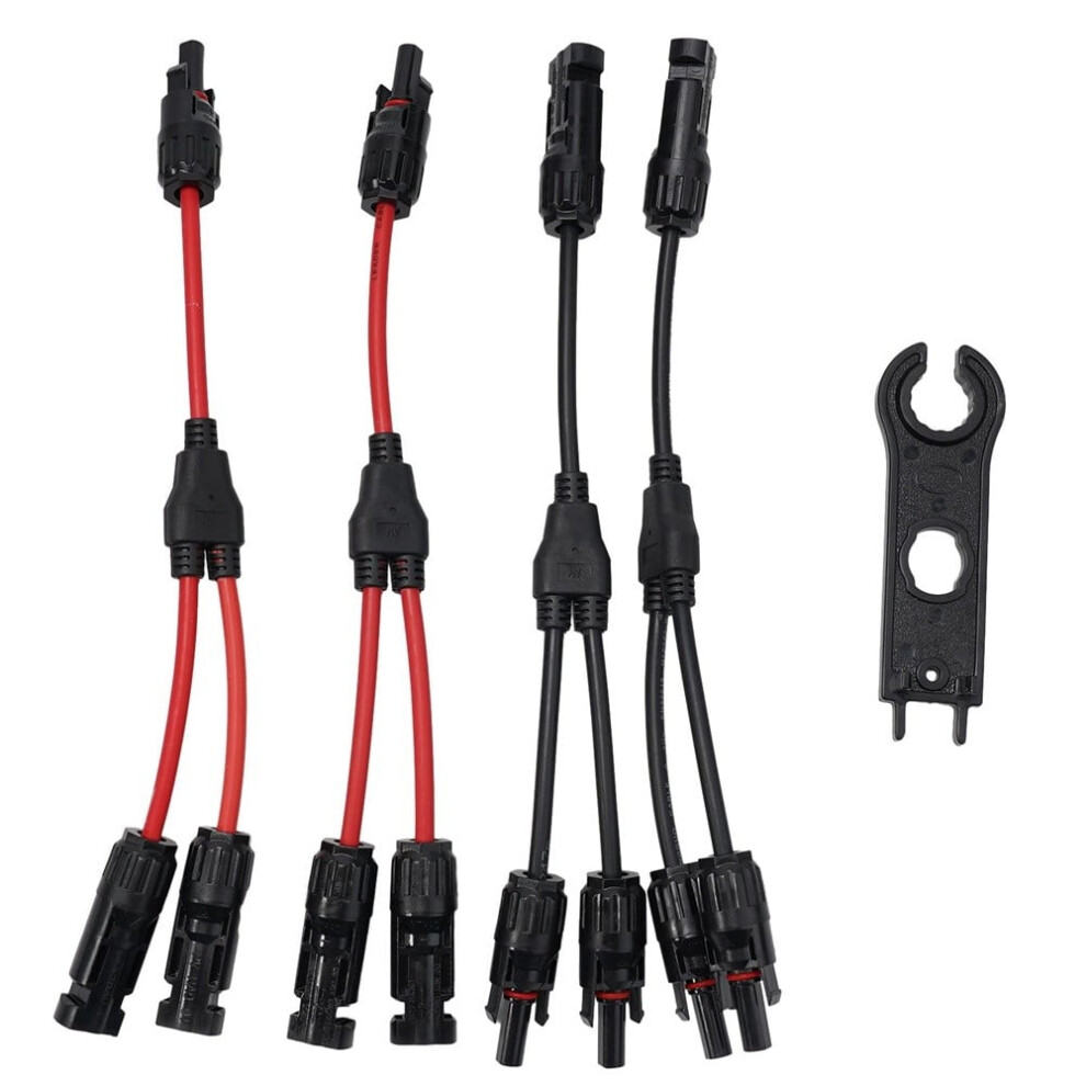 2 Pairs Y Branch Solar Panel Cable 30A Connector Mmf Ffm Set Wire Splitter Ip67 9389440467347