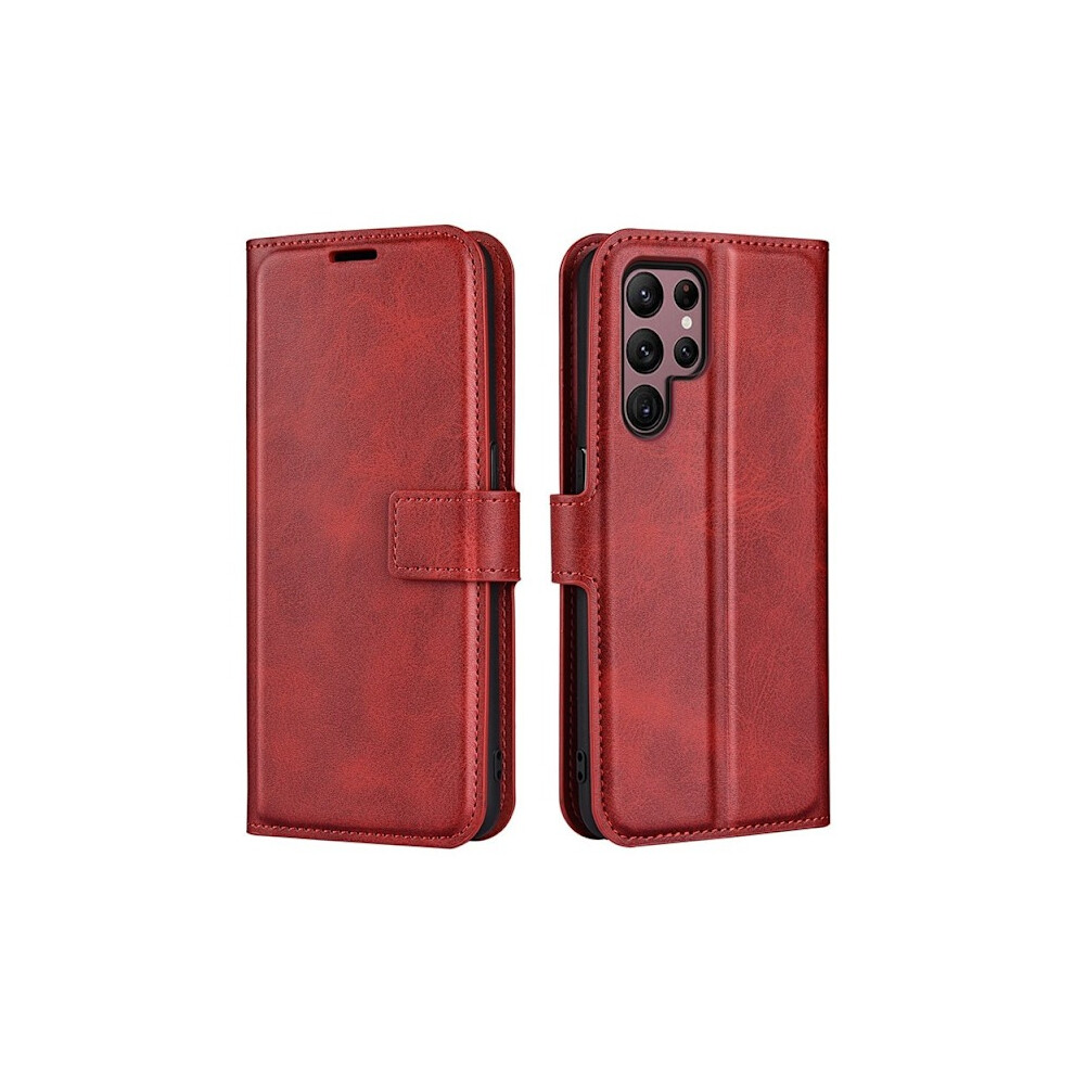 Galaxy S23 Ultra Wallet Case Folio Flip - Red 9389440466869