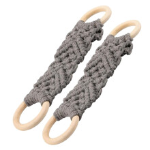 2pcs Crochet Towel Holder Rings, Macrame Hanging Dish Towel Holder for Bathroom & Kitchen - Warehouse Clearance Sale