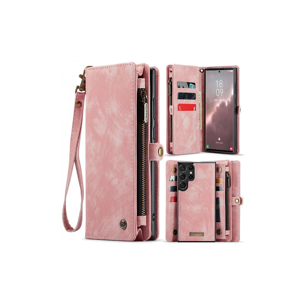 Caseme Multi-Slot 2 In 1 Wallet Case Galaxy S24 Ultra Pink 9389440512047