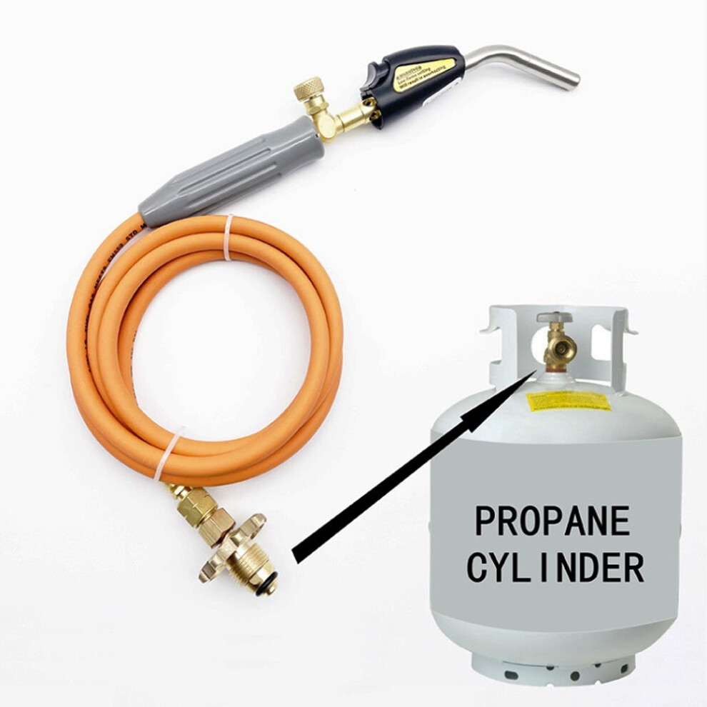 Walmeck Handheld Propane Torch Liquefied Gases Welding Soldering Tool With Piezo Ignition Firepower Adjustment 9389440512351