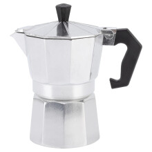 150ml Aluminum Moka Pot 3 Cup Stovetop Espresso Maker for Home Office Camping Durable Easy Clean