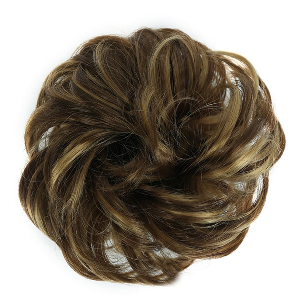 human hair wigs for women Curly Bun Extension Messy Bun Hair Piece Scrunchie Updo Wrap Hair Extensions Adult Female Costume Wigs Toupees, I