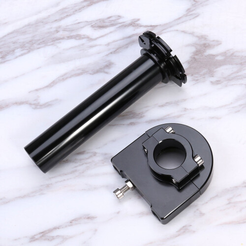 Universal 7/8" Throttle Handle Motorcycle Accelerator Throttle Handle Aluminum Bar Level Control Grip for (Black 1