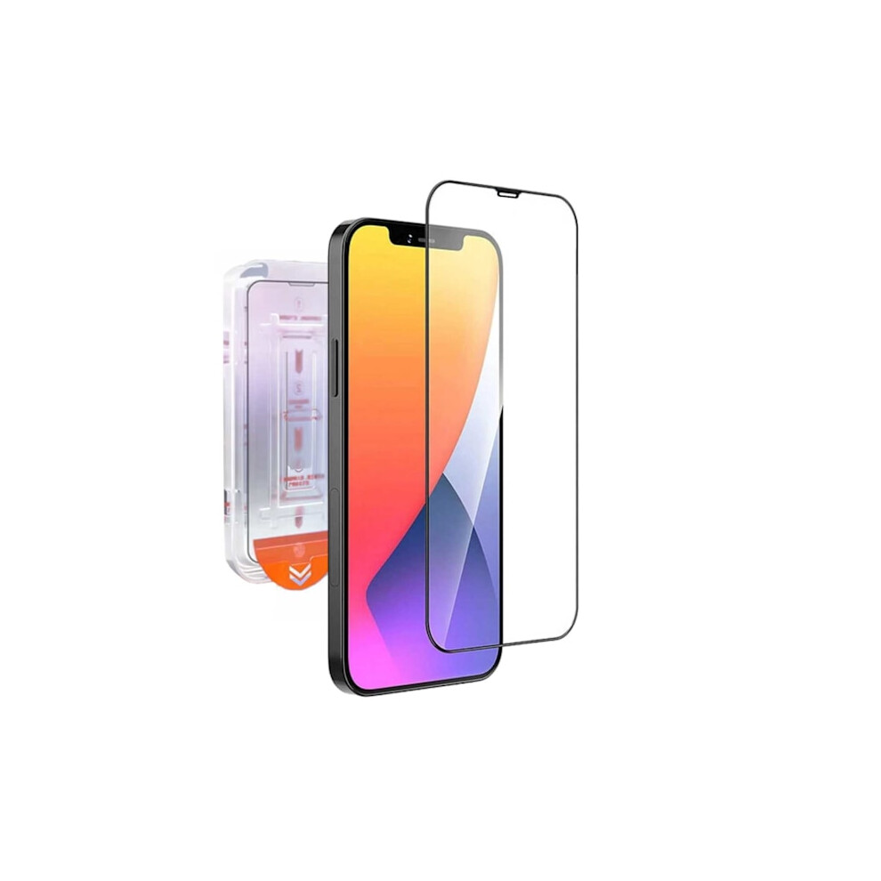 Easy Install Compatible With Iphone 12 Pro Screen Protector Hd Tempered Glass Transparent 9389440636927