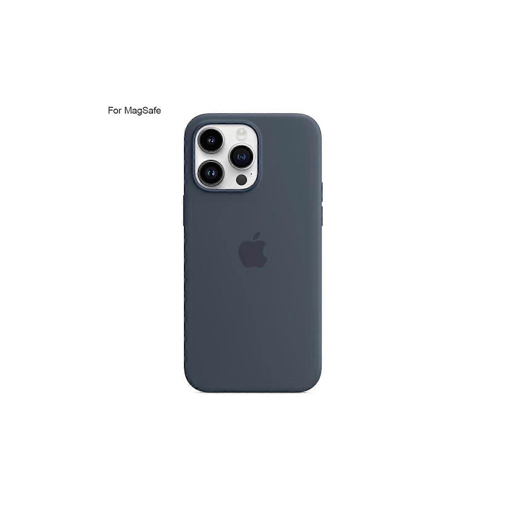 Compatible With Iphone 14 Pro Case Compatible With Magsafe Liquid Silicone Phone Case [Induction Popover] - Perfect Dark _Tfrf Dark Blue 9389440637122