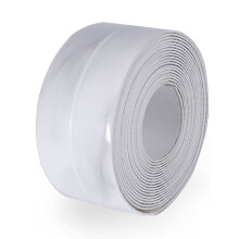 Washranp Caulk Tape, Vinyl Waterproof Self Adhesive Flower Print Sealing Strip Stickers for Kitchen Countertop Sink Toilet Wall