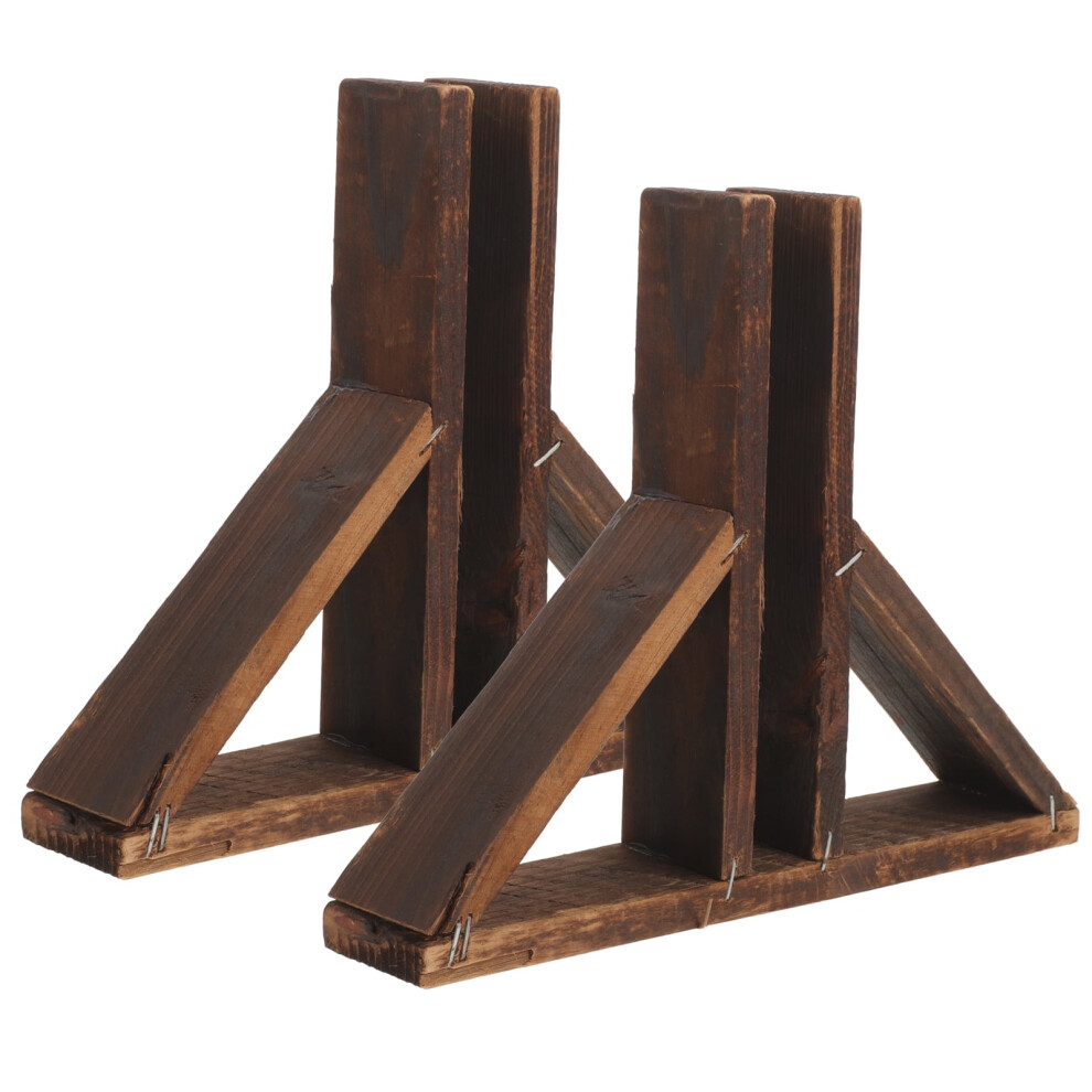 Solid Wood Fence Base Support Outdoor Decor Fences Decoration Stand Indoor Baby 9110895358887